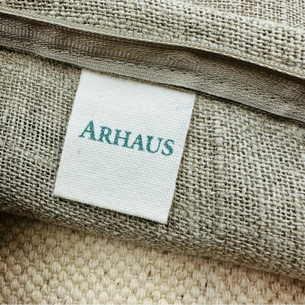 Arhaus Cotton Linen Accent Pillow Cover Size 20 x 20 Inches